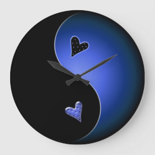 Relógio Grande yin azul yang