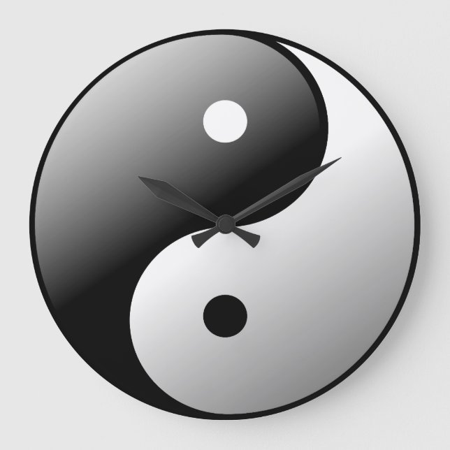Relógio Grande Yin Yang (Frente)