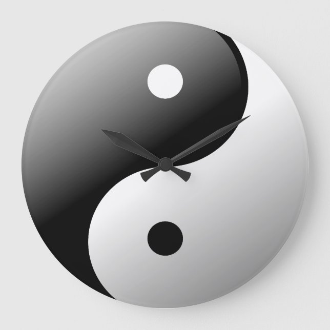 Relógio Grande Yin Yang (Frente)