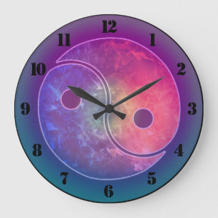 Relógio Grande Yin Yang