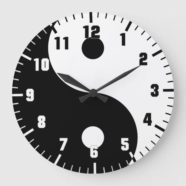 Relógio Grande yin yang (Frente)