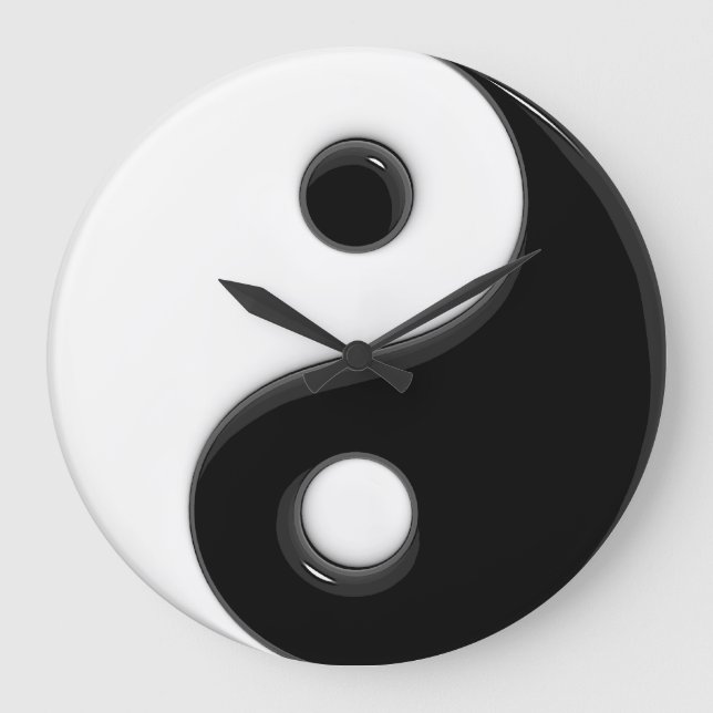 Relógio Grande Yin Yang #1D (Frente)
