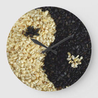 Relógio Grande Yin Yang Rice Kitchen Clock
