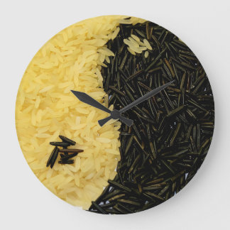 Relógio Grande Yin Yang Rice Kitchen Clock