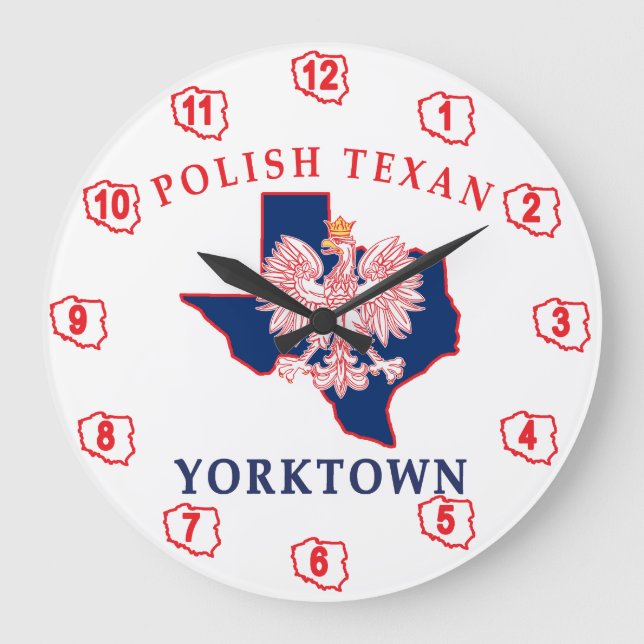 Relógio Grande Yorktown Polonês Texan (Frente)