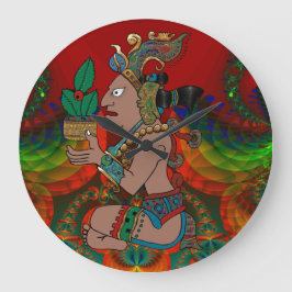 Relógio Grande Yucatan Psychedelic Mexicano Visiones