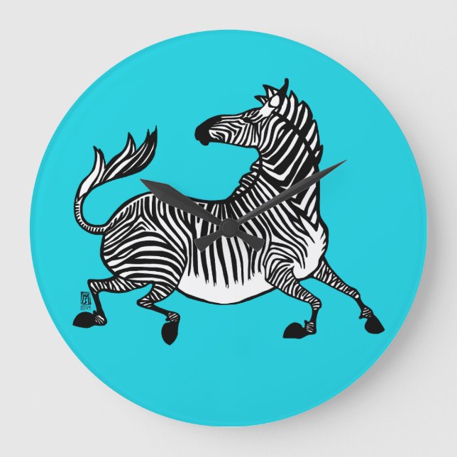 Relógio Grande Zebra 4 Clock (Frente)