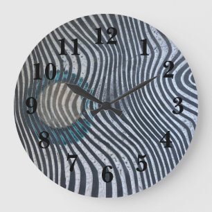 Relógio Grande Zebra Print Pattern African Art Decor