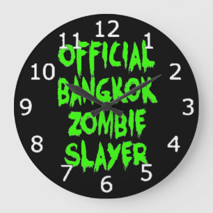Relógio Grande Zombie Slayer oficial do Bangkok
