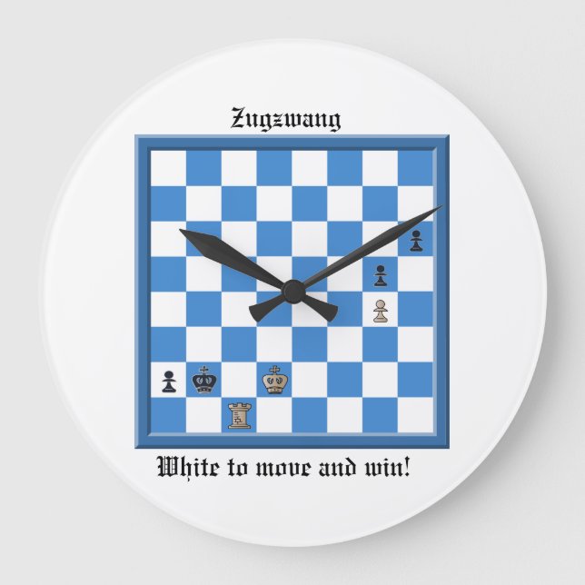 Relógio Grande Zugzwang Chess Quebra-cabeça (Frente)