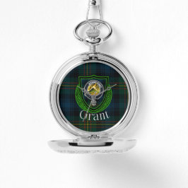 Relógio Grant Scottish Clan Tartan & Crest