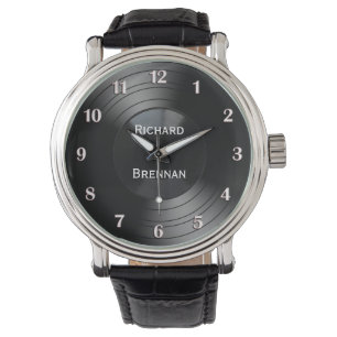 Relógio Gravar Números Brancos Personalizados do Álbum Nov