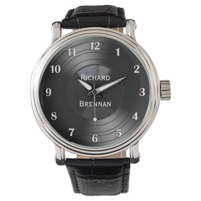 Relógio Gravar Números Brancos Personalizados do Álbum Nov (Frente)