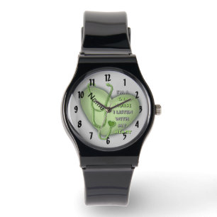 Relógio Green Heart CNA Nurse Watch