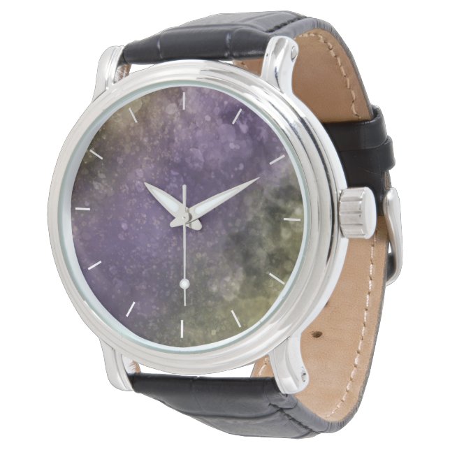 Relógio Green Purple Marble Watch (Angular)