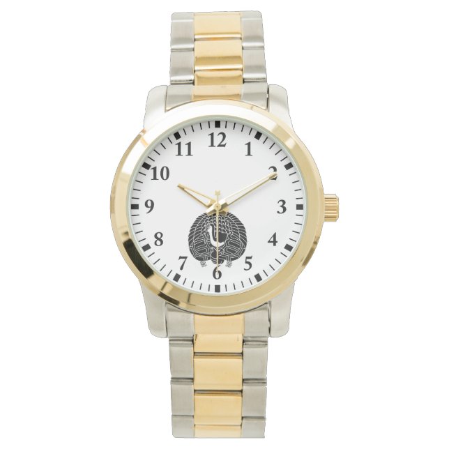 Relógio Grua e tartaruga (Frente)