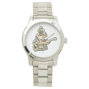 Relógio Guitar Blues Mann - Sinta isso