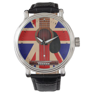 Relógio Guitarra de Union Jack