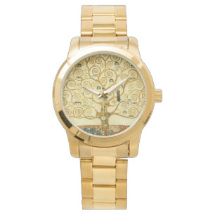 Relógio Gustav Klimt A Árvore Da Vida Vintage Art Nouveau