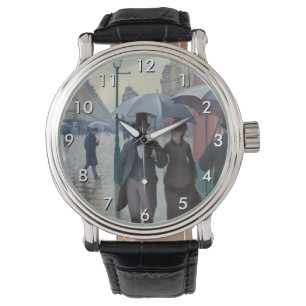 Relógio Gustave Caillebotte - Paris Street; Rainy Day