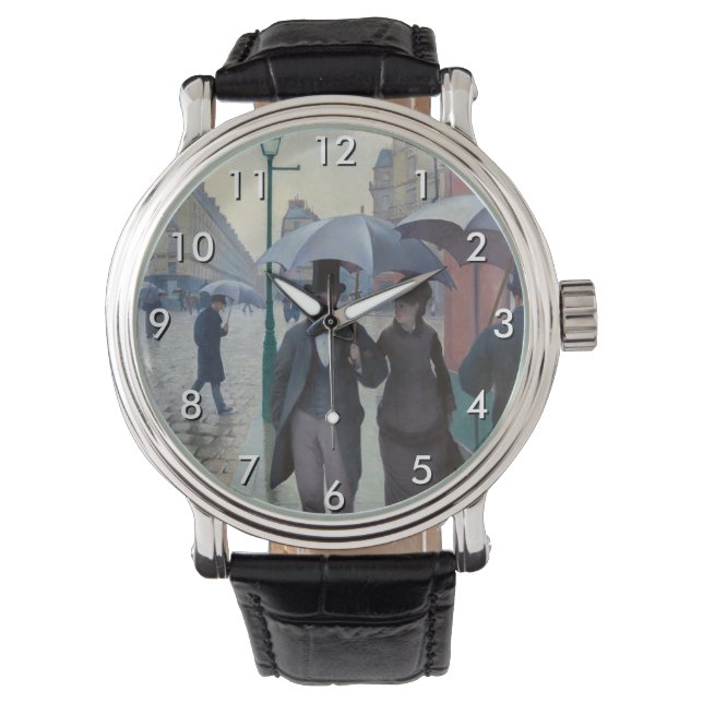 Relógio Gustave Caillebotte - Paris Street; Rainy Day (Frente)