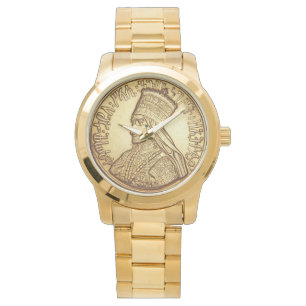 Relógio Haile Selassie império of Ethiopia Rastafari Watch