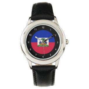 Relógio Haitian Flag Watch