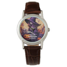 Halloween Horror Witor Business Logo Watch