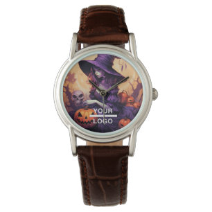 Relógio Halloween Horror Witor Business Logo Watch