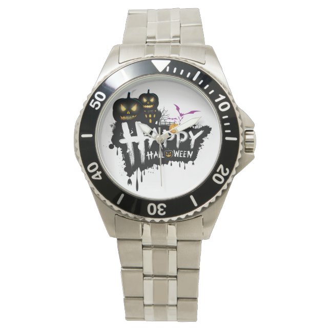 Relógio Halloween Stainless Steel Bracelet Watch (Frente)