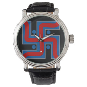 Relógio HANDSKULL Swastika Borg Assista Hindu Boa Sorte S7