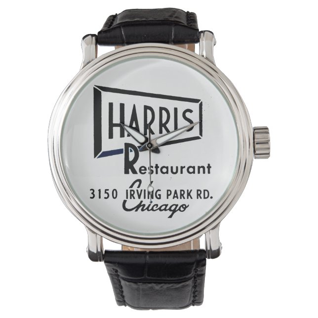 Relógio Harris Restaurant, Chicago, Illinois (Frente)