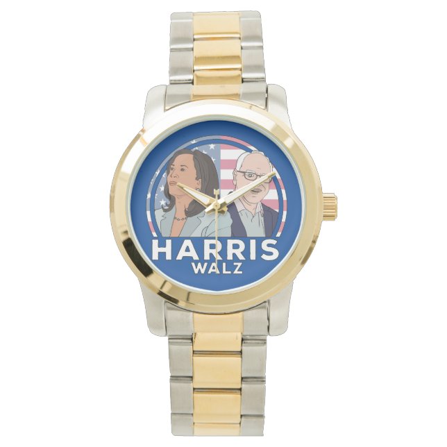 Relógio Harris Walz Election (Frente)