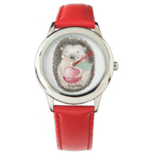 Relógio Hedgehog sorridente com a Apple Personalised Watch