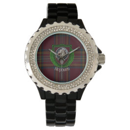 Relógio Hepburn Scottish Clan Tartan & Crest