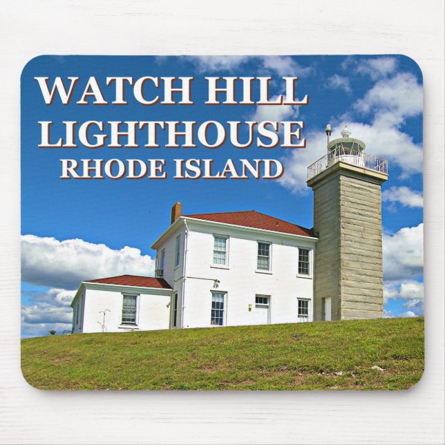 Relógio Hill, Rhode Island Mousepad (Frente)