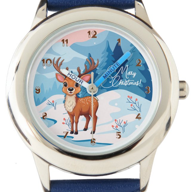 Relógio Ho-Ho-Ho! It's a Reindeer Kids  Watch (Criador carregado)