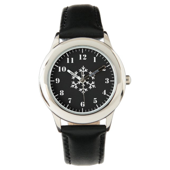 Relógio Holiday Snowflake Kids Wrist Watch (Frente)