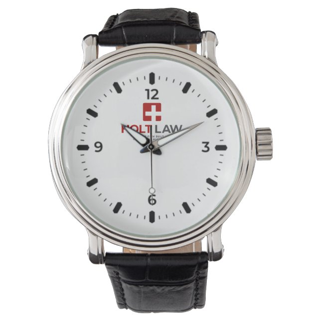 Relógio Holt Law Leather Watch (Frente)