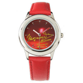 Relógio HOMAGE TO MOZART Composer 3D Dourado Signature Red