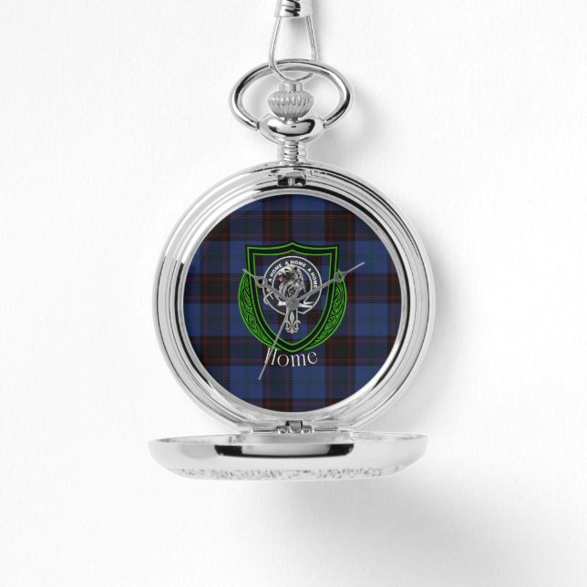 Relógio Home Scottish Clan Tartan & Crest (Frente)