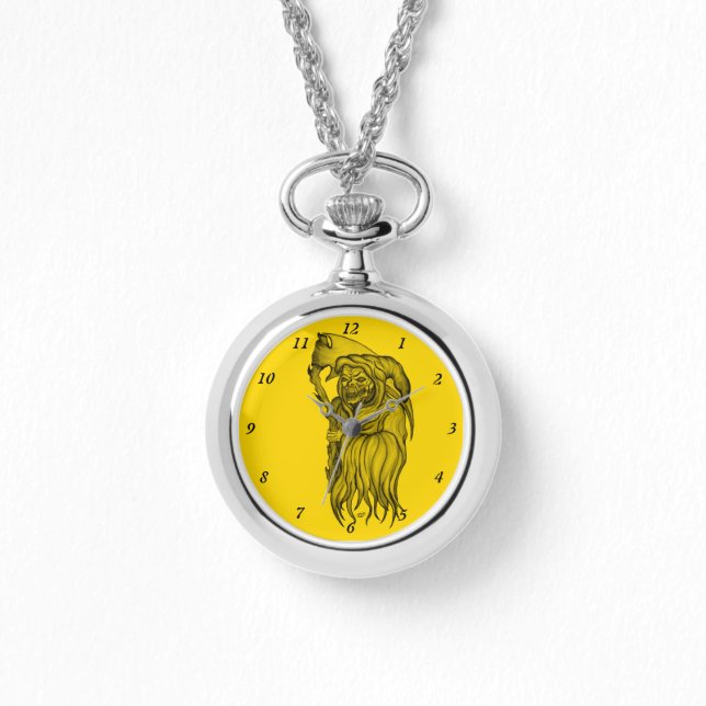 Relógio Homem de Ceia - A Morte, Ceifador (Frente)