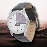 Relógio Homens de Meninas | Rosa Quartz Modern<br><div class="desc">Homens de Meninos Brancos e Negros Personalizados | Rosa Quartz Elegante Modern Watch | Clássico | Elegante | Evolução | NA MODA | Presente. Você pode optar por adicionar seu nome, o nome de um ente querido ou uma mensagem especial. Seja um presente sincero para alguém que lhe é caro...</div>