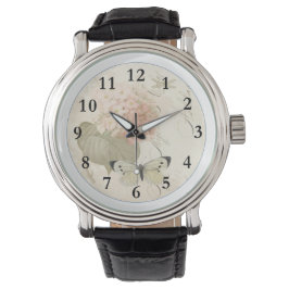 Relógio Hometime Old-Style | Antique Red Roses | Retro Rom