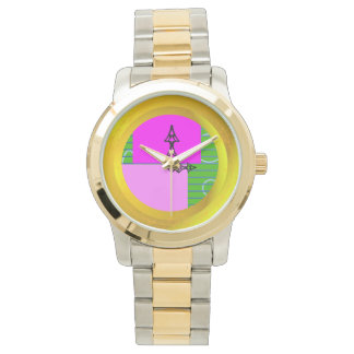 Relógio Hora Praça-Rosa Moderna