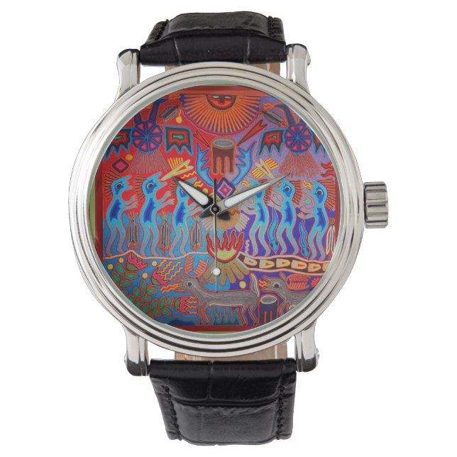 Relógio Huichol Shaman Ritual Ceremony Watch (Frente)