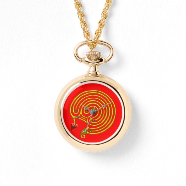 Relógio HYPER LABYRINTH, vermelho (Frente)