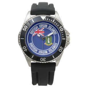 Relógio Ilhas Virgens Britânicas Round Emblem