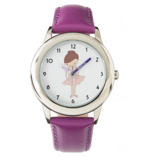 Relógio ilusima Isabella Ballerina Purple Kids Watch