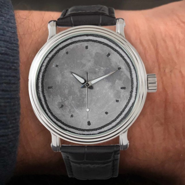 Relógio Imagem da Astronomia da Lua Completa (Criador carregado)